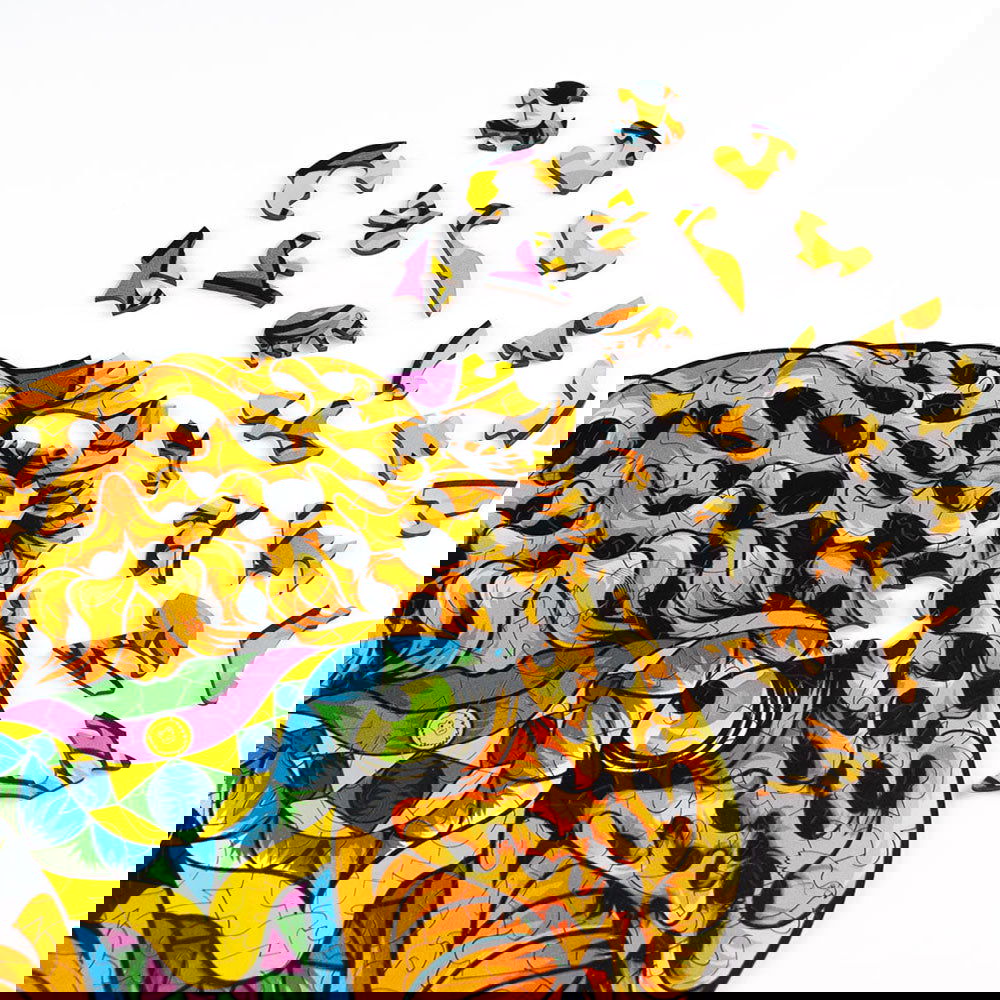 Quebra-Cabeça de Madeira Onça-Pintada
