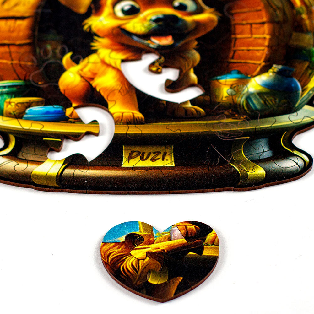 Mini-Puzzle Orbe Cachorrinho - Monte o Coração!