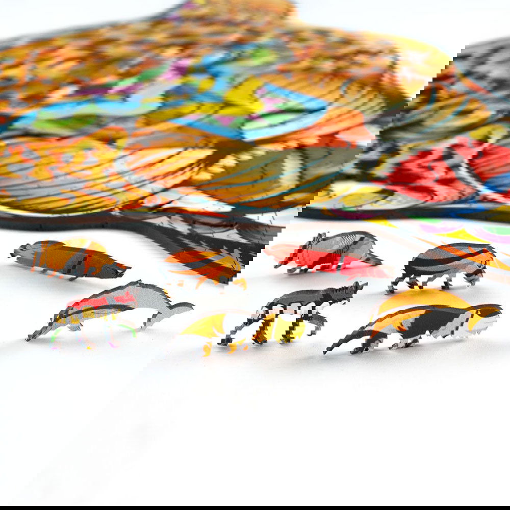 Quebra-Cabeça de Madeira Onça-Pintada