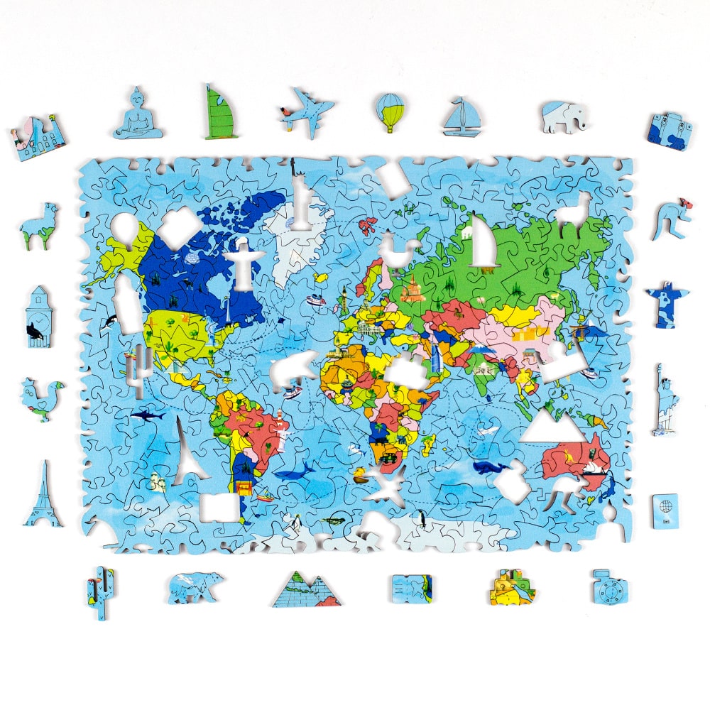 Quebra-Cabeça Mapa Mundi