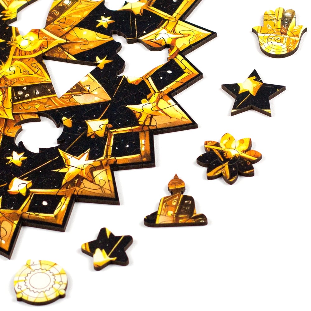 Puzzle da Mandala Estrela Puzi
