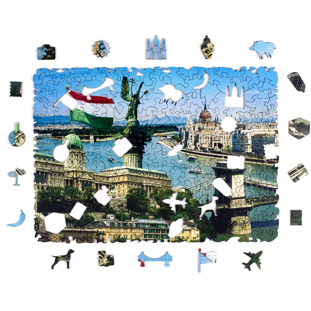 Quebra-Cabeça de Madeira de Budapeste (Húngria) - Puzi