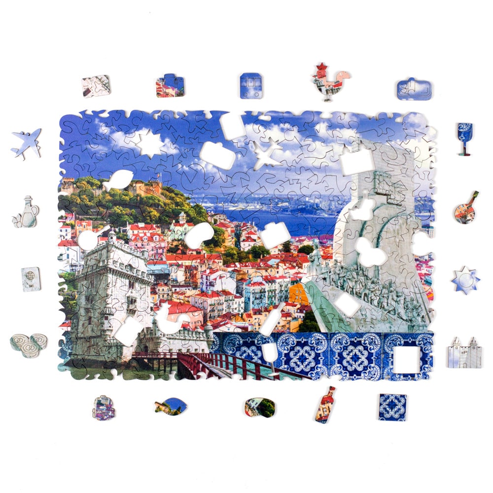 Quebra-Cabeça de Madeira de Lisboa (Portugal) - Puzi