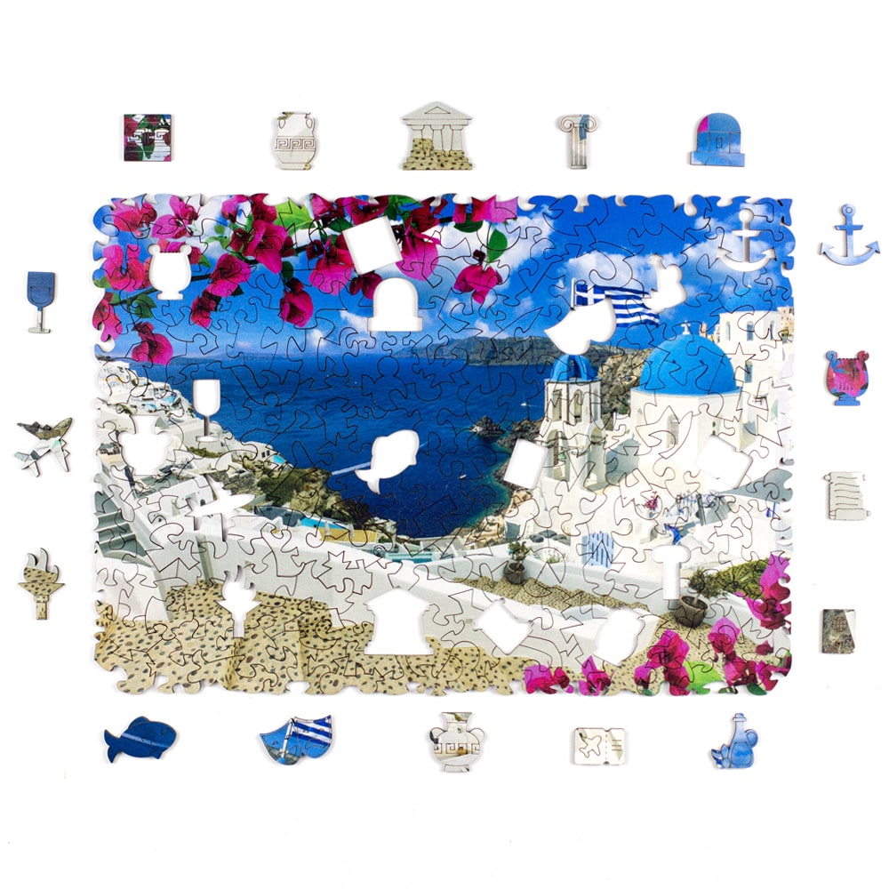 Quebra-Cabeça de Madeira de Santorini (Grécia) - Puzi