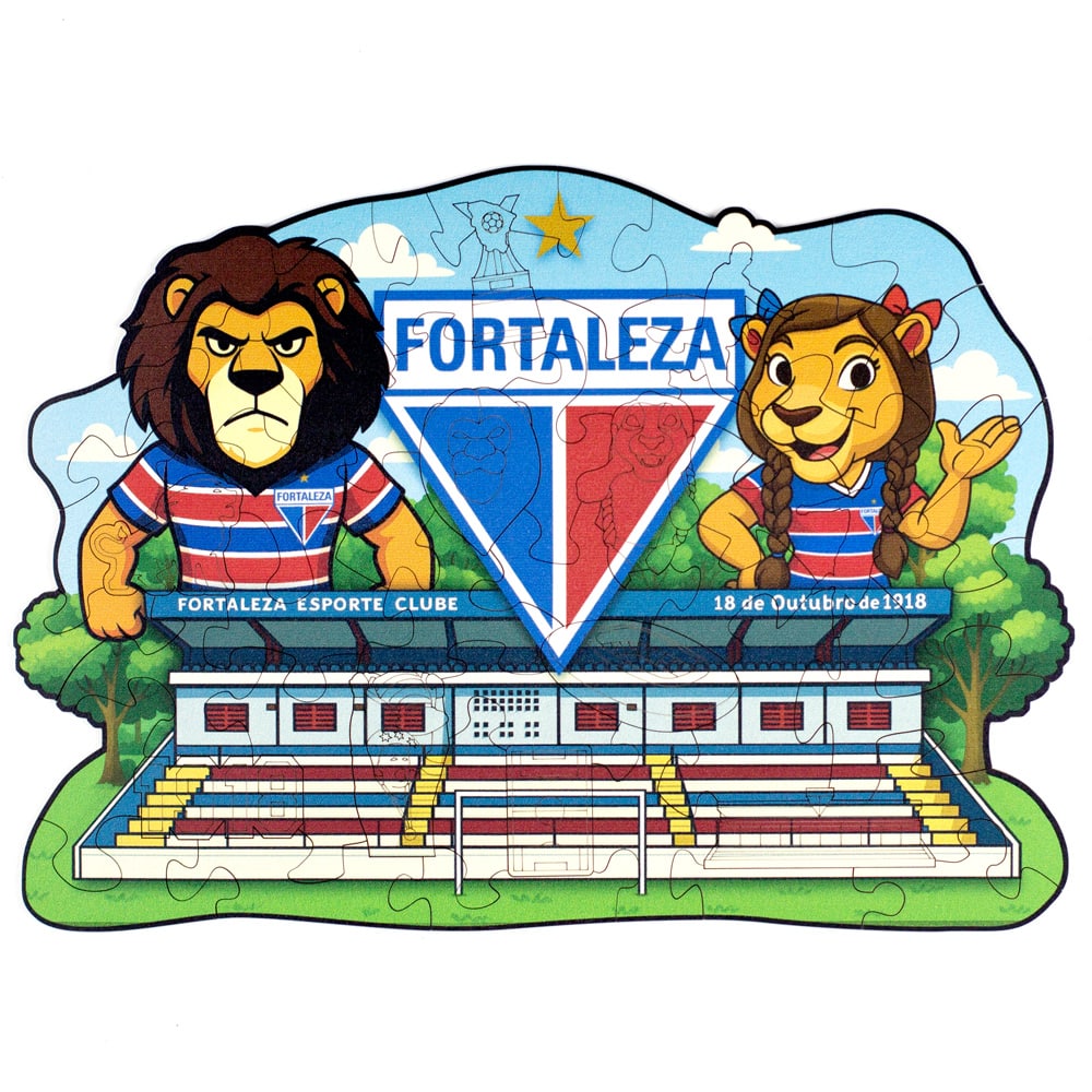 Quebra-Cabeça Puzi Fortaleza Kids - Produto Oficial