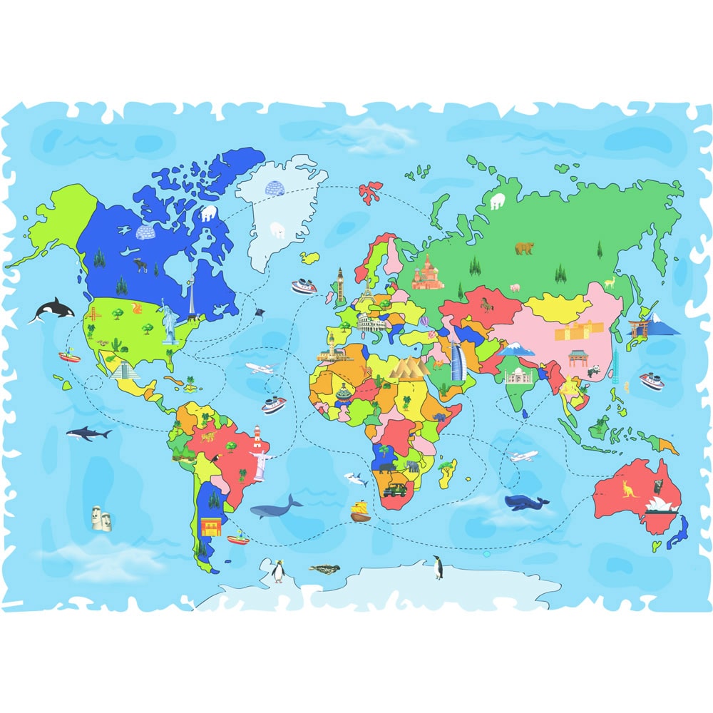 Quebra-Cabeça Mapa Mundi