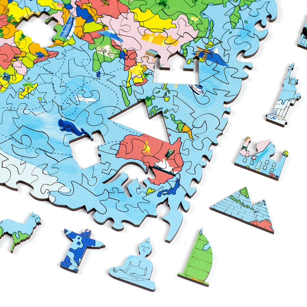 Quebra-Cabeça Mapa Mundi