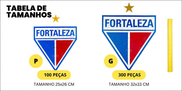 Tabela de Tamanhos Fortaleza Escudo Oficial