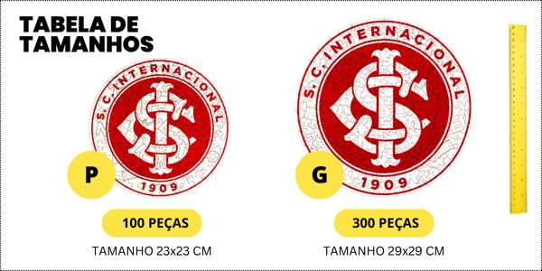 Tabela de Tamanhos Internacional Escudo Oficial