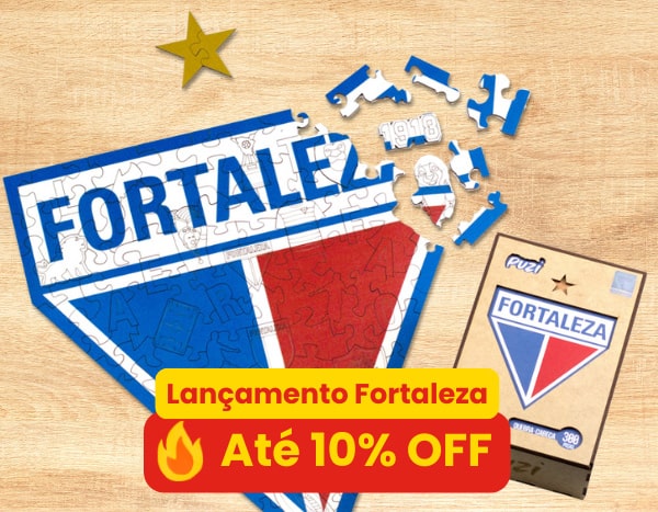 Quebra-cabeças de madeira do Fortaleza EC