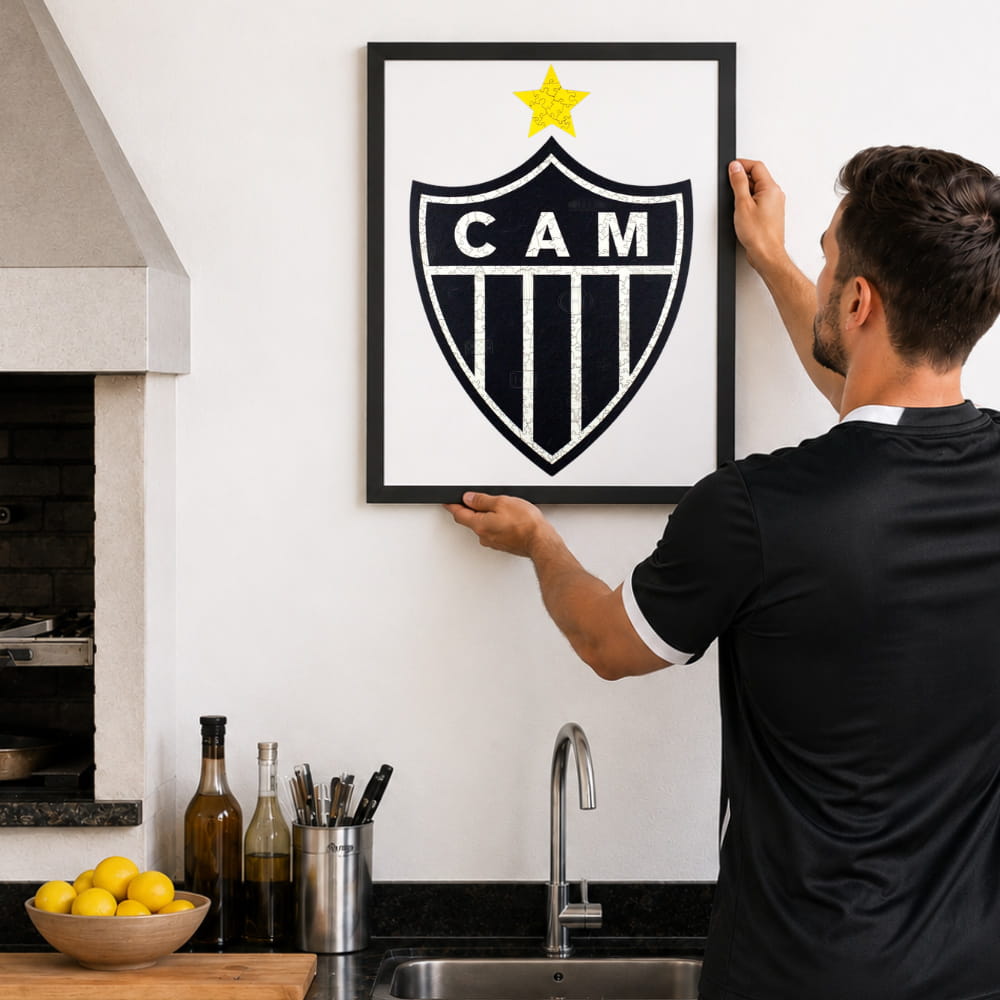 Decoração: Cole na Parede o Escudo do Atlético Mineiro