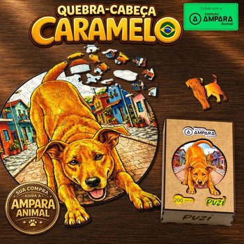 Quebra-Cabeça Cachorro Caramelo Possui Garantia de Satisfação