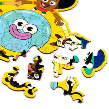 Puzzle de Madeira Animação Hora do Blec: O Mundo é Nosso Palco