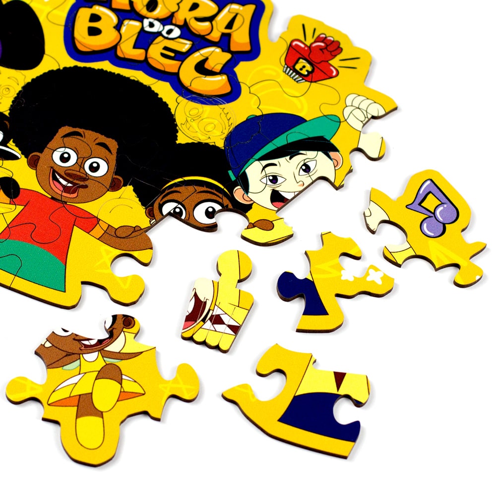 Puzzle de Madeira Animação Hora do Blec: Sem Barreiras
