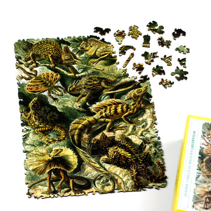 Quebra-Cabeça Obra de Arte: Lacertilia – Ernst Haeckel