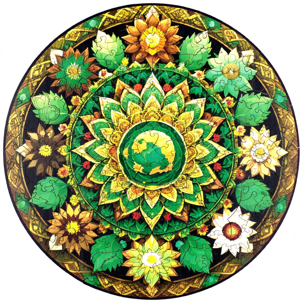 Mandala da Natureza (cor Verde)