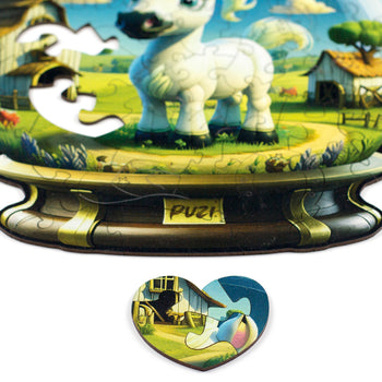 Mini-Puzzle Orbe Cavalinho - Monte o Coração!