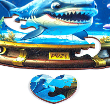 Mini-Puzzle Orbe Tubarãozinho - Monte o Coração!