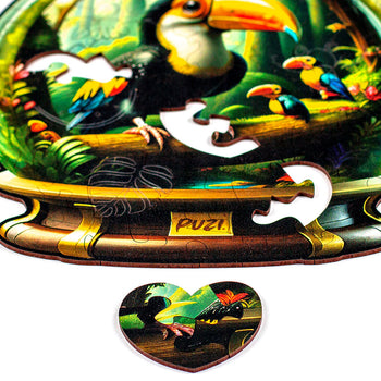 Mini-Puzzle Orbe Tucaninho - Monte o Coração!
