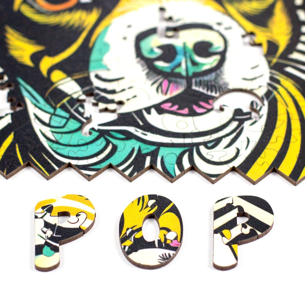 Mini Puzzle Desafio Pop Art Cachorro