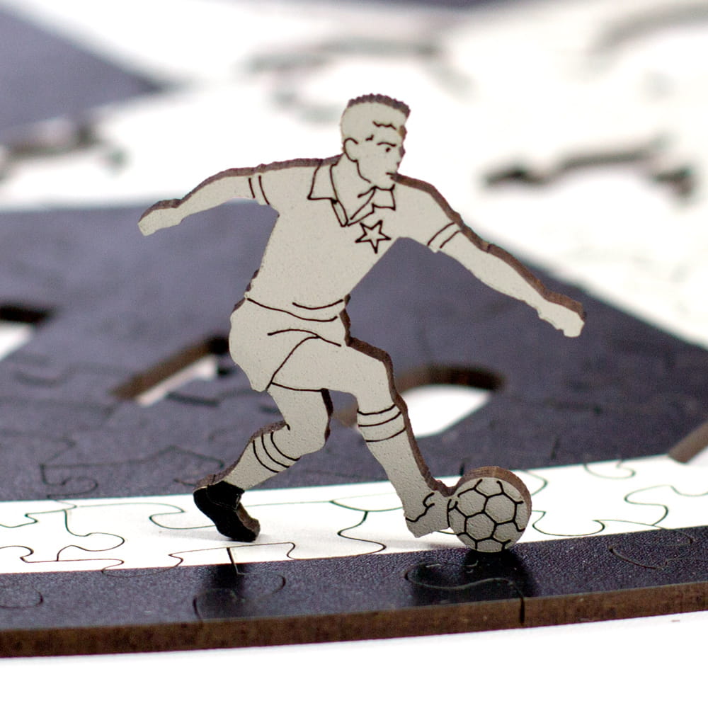 Peça temática de madeira de jogador do Botafogo