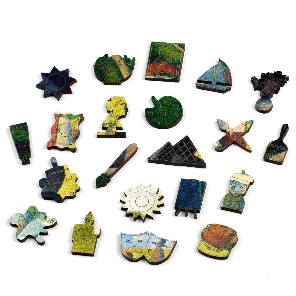 Peças de Madeira Temáticas Uma Tarde de Domingo na Ilha de Grande Jatte