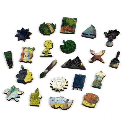 Peças de Madeira Temáticas Uma Tarde de Domingo na Ilha de Grande Jatte