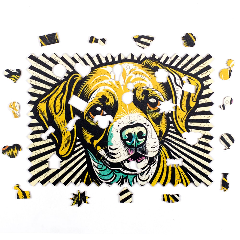 Quebra-Cabeça Pop Art Cachorro - Puzi