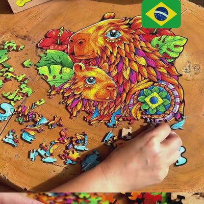 Quebra-Cabeça Capivara