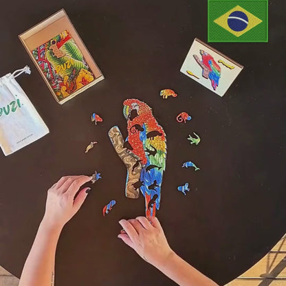 Quebra-Cabeça Arara-Vermelha