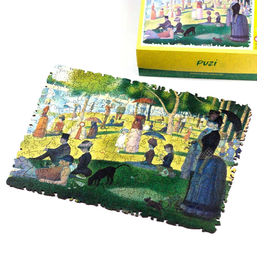 Detalhes da Obra Quebra-Cabeça Uma Tarde de Domingo na Ilha de Grande Jatte