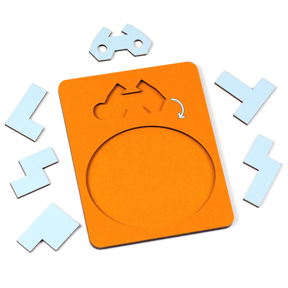Puzzle Nível Difícil - Cabe+1: Óculos