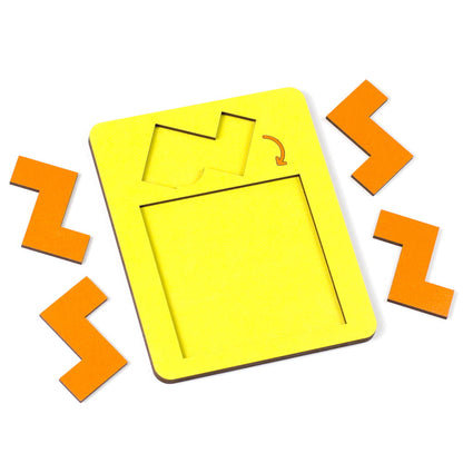 Puzzle Nível Difícil - Cabe+1: Zigue-Zague