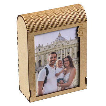 Puzzle de Madeira Religioso com Caixa que vira Porta-Retrato