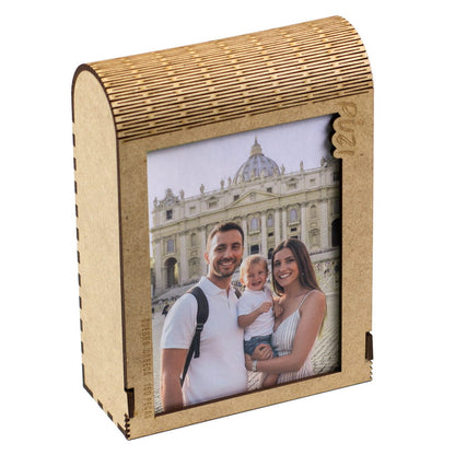 Puzzle de Madeira Religioso com Caixa que vira Porta-Retrato