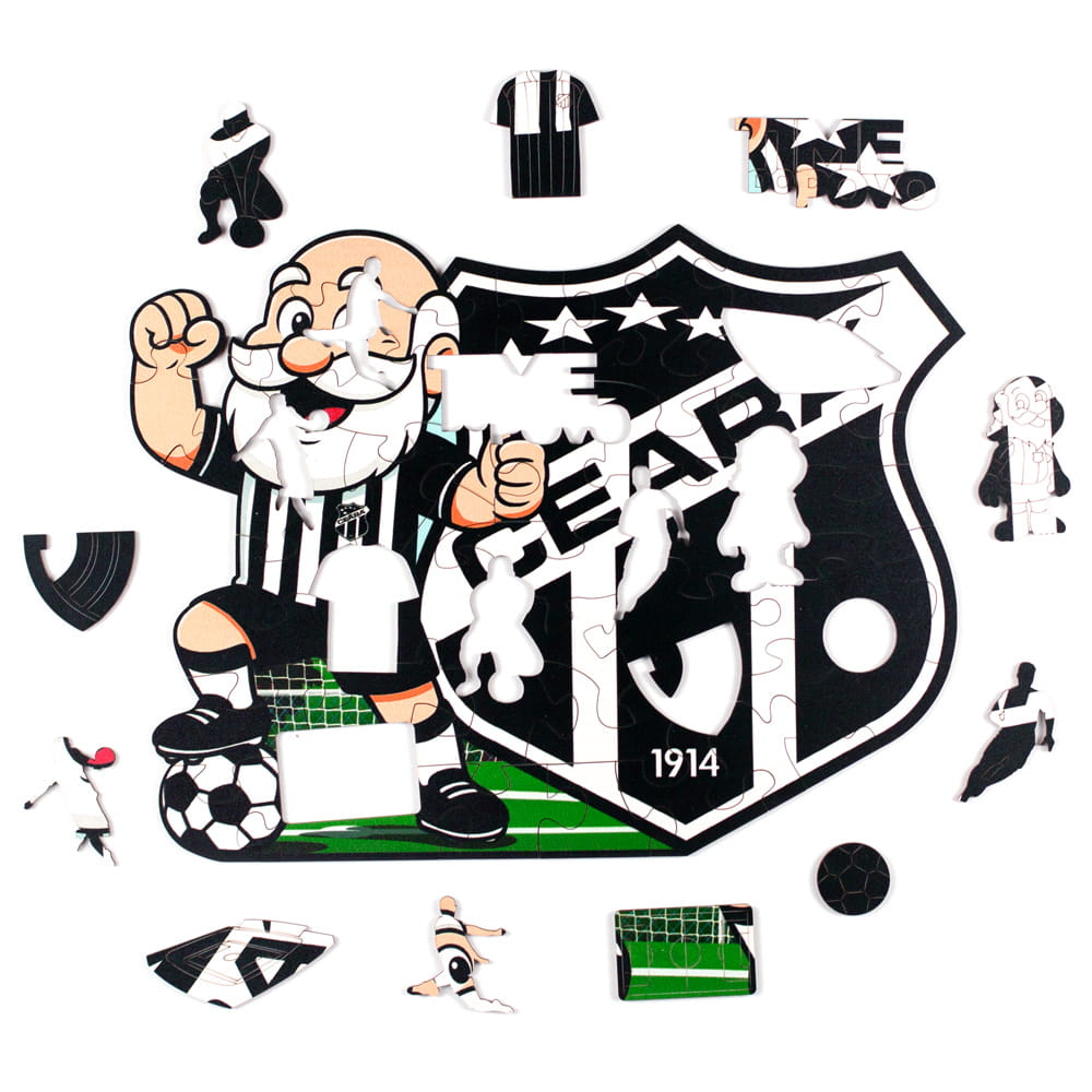 Quebra-Cabeça infantil do Ceará com peças temáticas ao redor