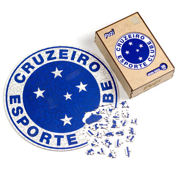 Quebra-Cabeça Cruzeiro: Escudo Oficial em Madeira