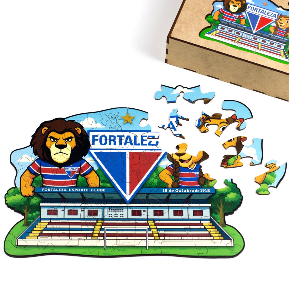 Quebra-Cabeça de Madeira Fortaleza Kids