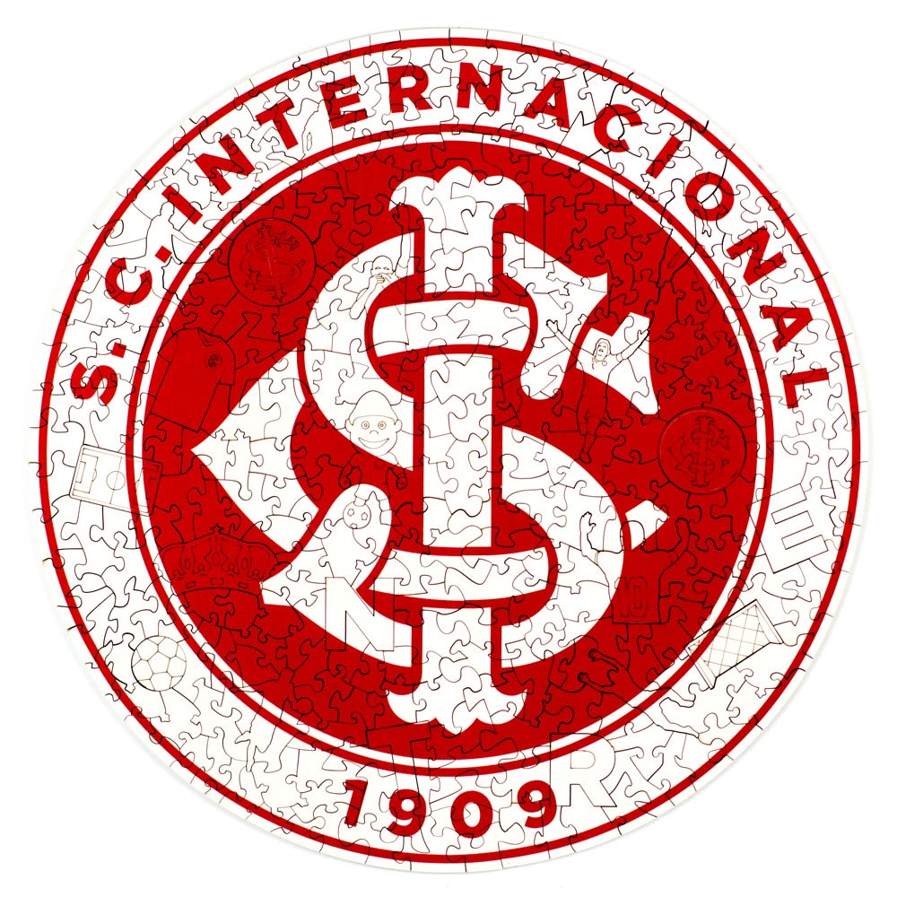 Quebra-Cabeça de Madeira do Inter de Porto Alegre (Oficial)