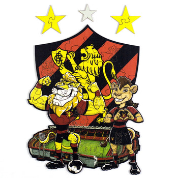 Quebra-Cabeça Sport Recife Kids com Mascotes, Ilha do Retiro e Escudo Oficial