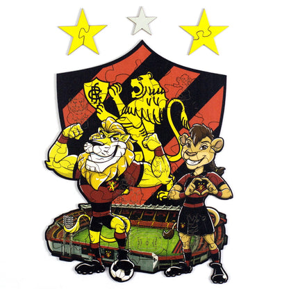 Quebra-Cabeça Sport Recife Kids com Mascotes, Ilha do Retiro e Escudo Oficial