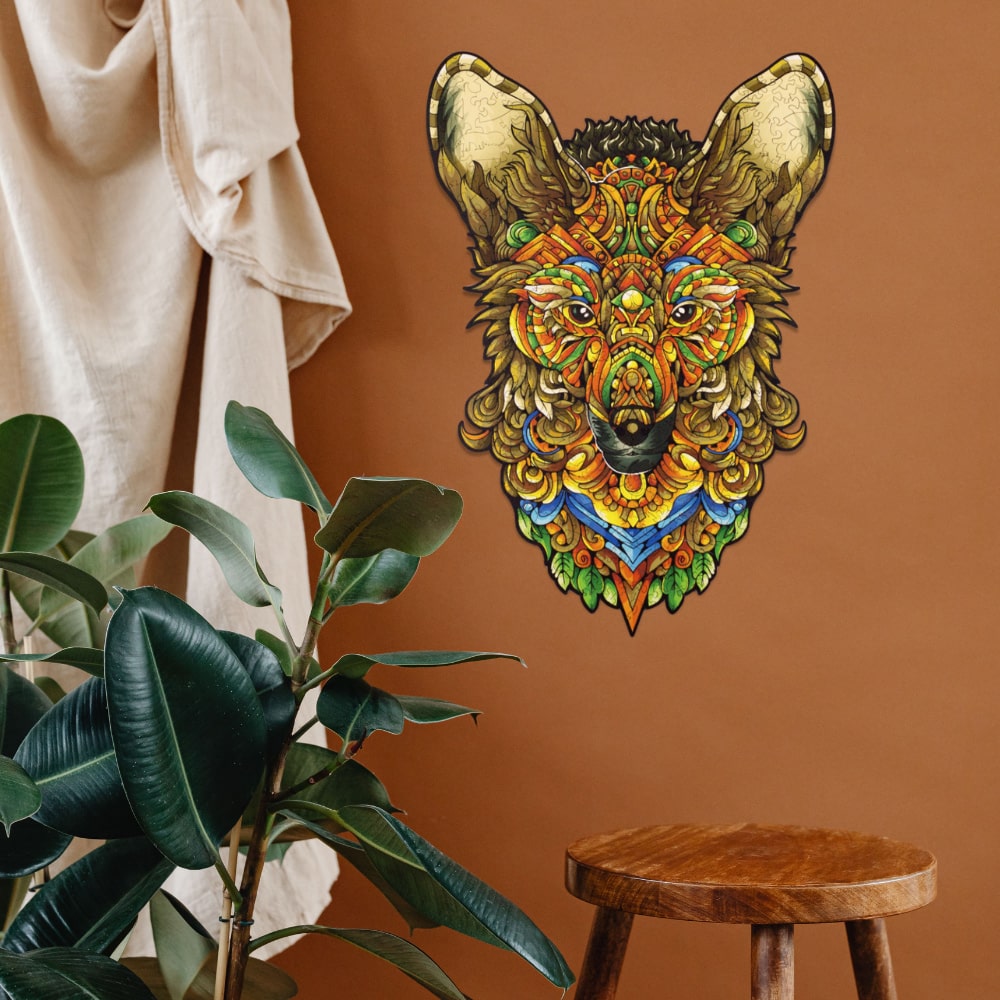 Quebra-Cabeça do Lobo-Guará para Decoração