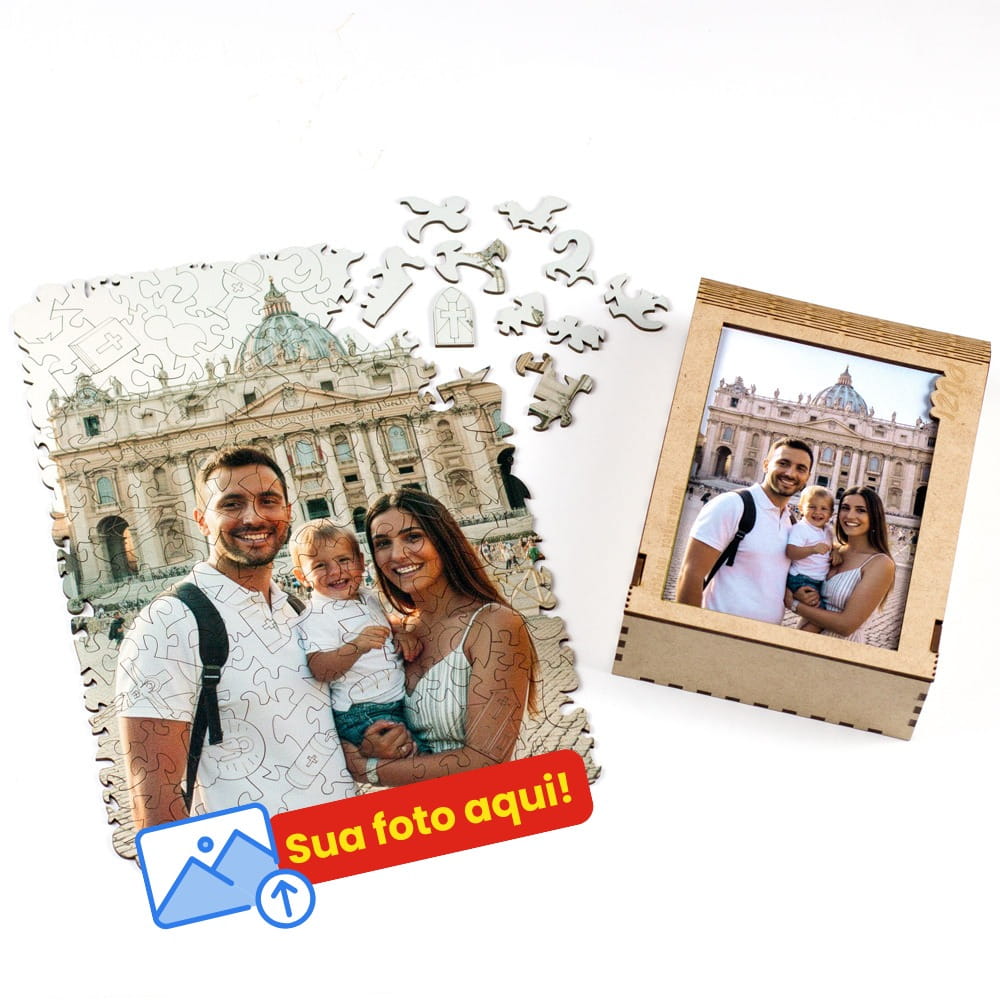 Quebra-Cabeça Personalizado Religioso para Crisma e Primeira Comunhão