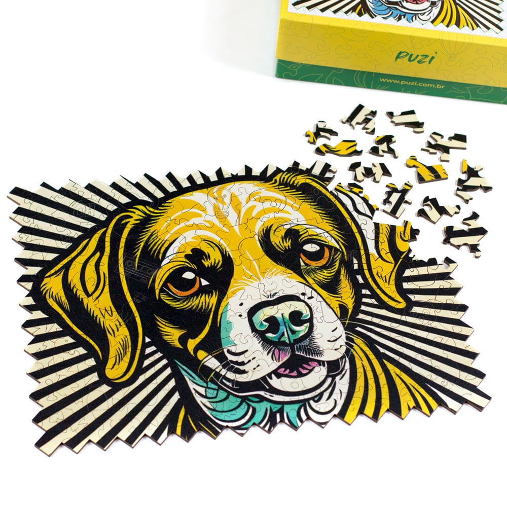 Quebra-Cabeça Puzi Pop Art Cachorro - 200 peças