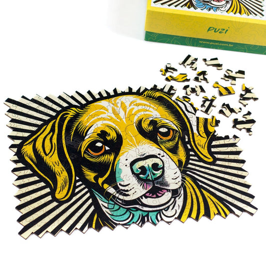 Quebra-Cabeça Puzi Pop Art Cachorro - 200 peças