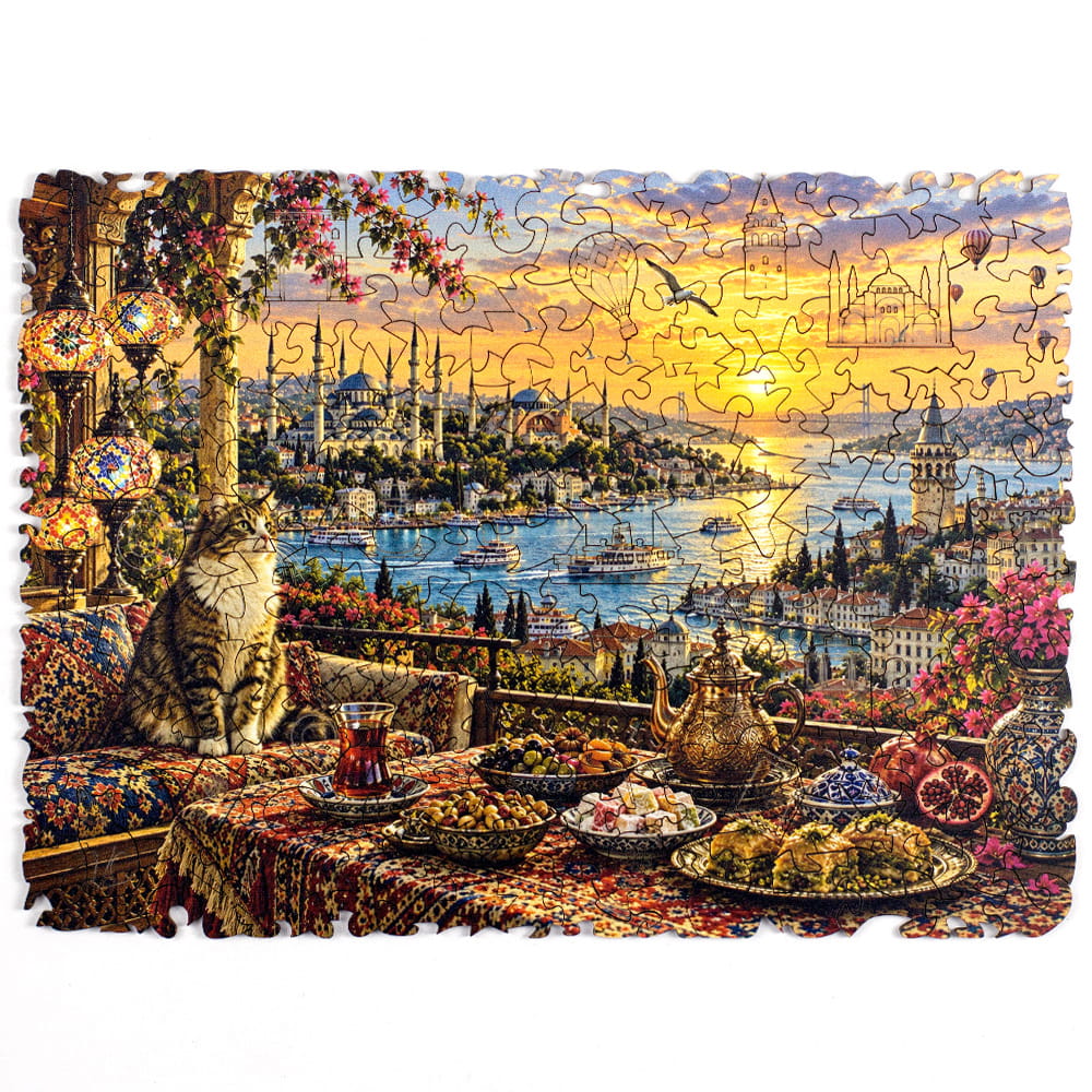 Quebra-Cabeça de Madeira Puzi Istambul