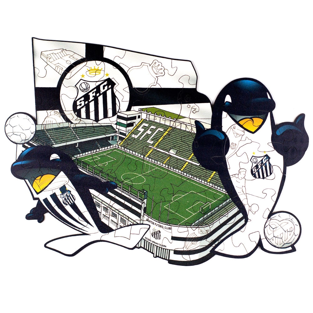 Quebra-Cabeça do Santos 50 Peças