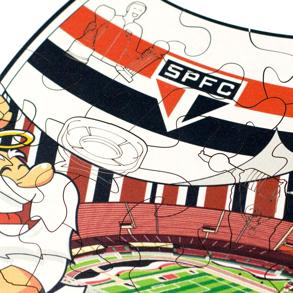 Zoom no quebra-cabeça São Paulo FC para Crianças