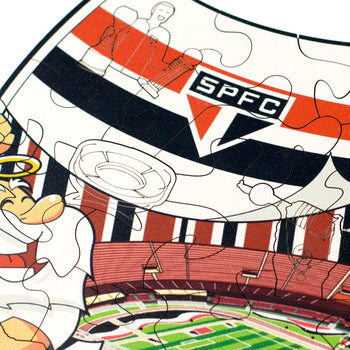 Zoom no quebra-cabeça São Paulo FC para Crianças