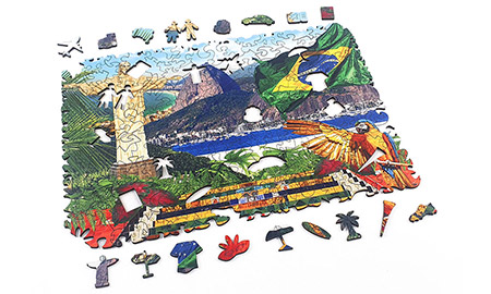 Puzzle de madeira Rio de Janeiro, Brasil